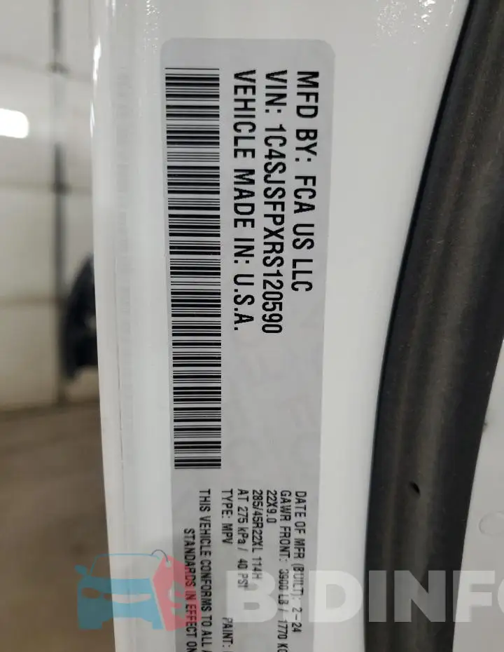 1C4SJSFPXRS120590 Photo# 14