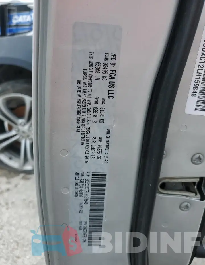 2C3CDXCT2LH159848 Photo# 12
