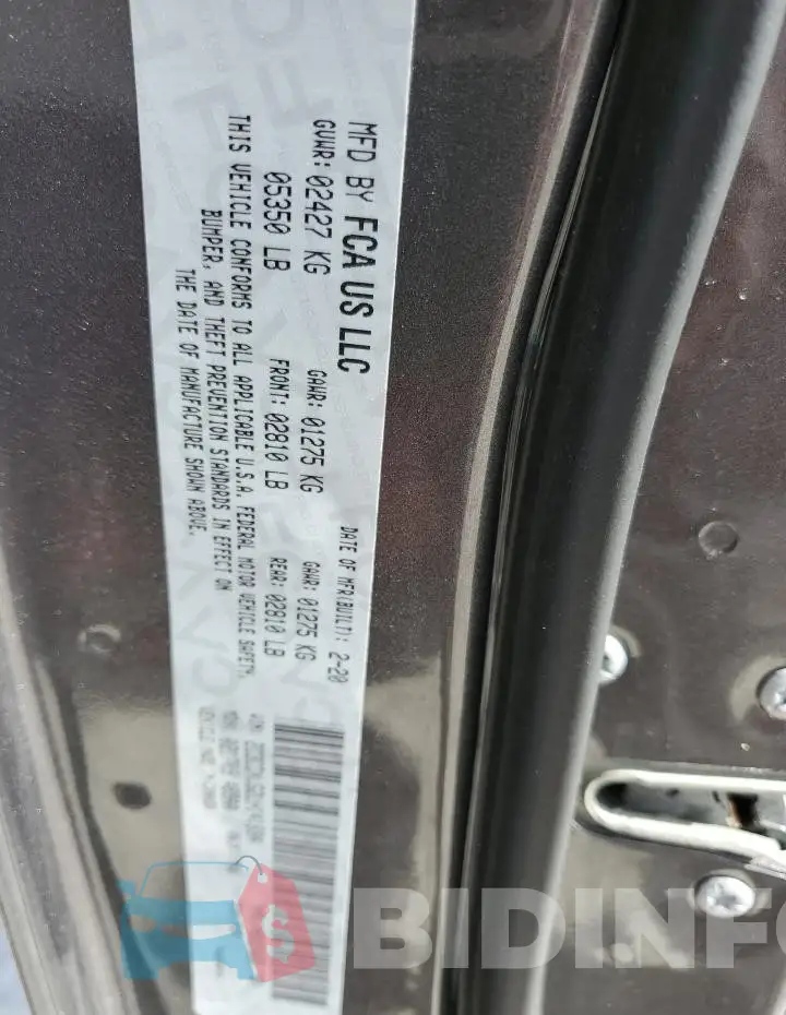 2C3CDXJG2LH141694 Photo# 12