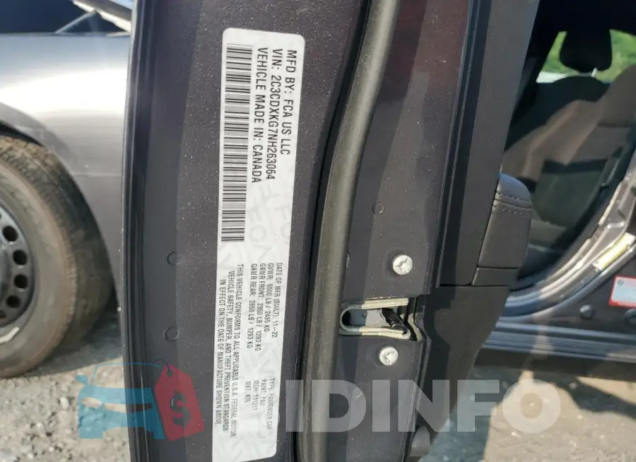 2C3CDXKG7NH263064 Photo# 12