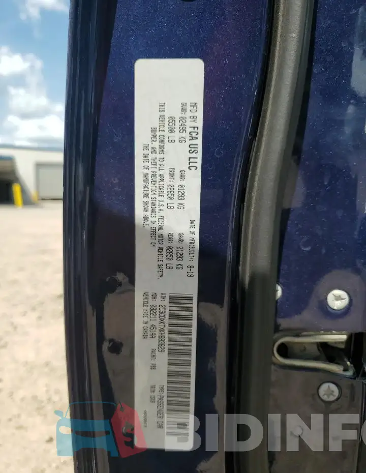 2C3CDXKTXKH683829 Photo# 13