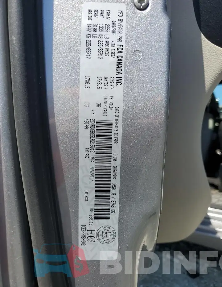 2C4RDGBG5LR215012 Photo# 14