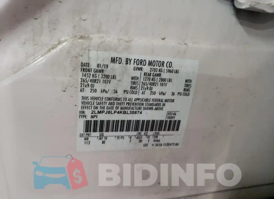 2LMPJ8LP4KBL30874 Photo# 13