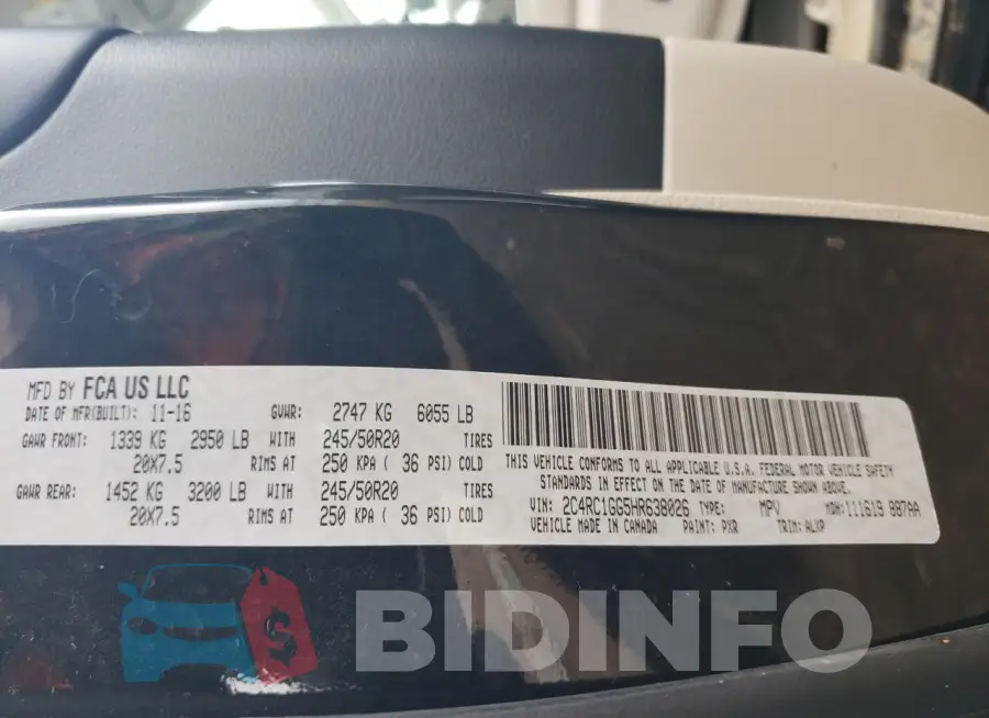 2C4RC1GG5HR638026 Photo# 14
