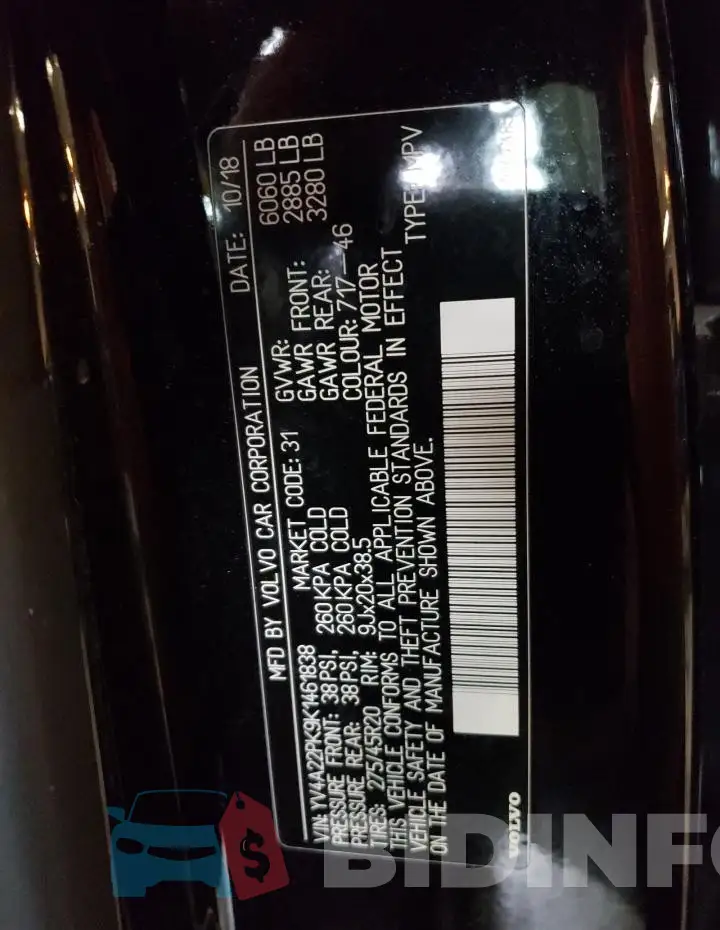 YV4A22PK9K1461838 Photo# 13