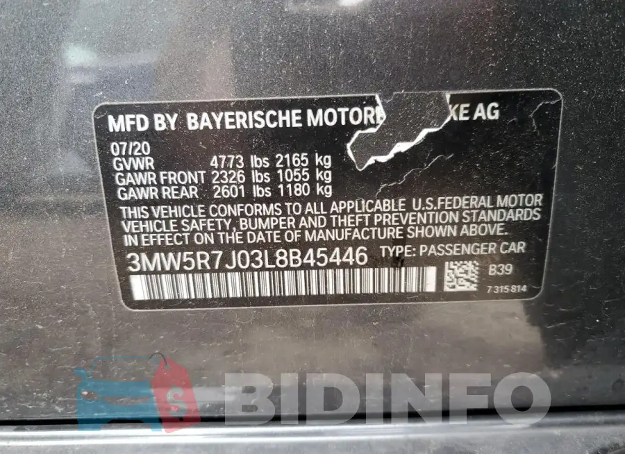 3MW5R7J03L8B45446 Photo# 12