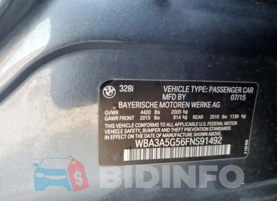 WBA3A5G56FNS91492 Photo# 12