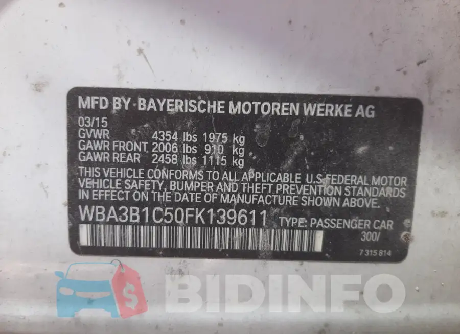 WBA3B1C50FK139611 Photo# 13