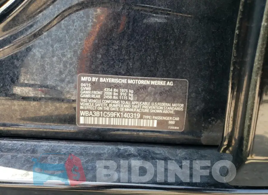 WBA3B1C59FK140319 Photo# 12