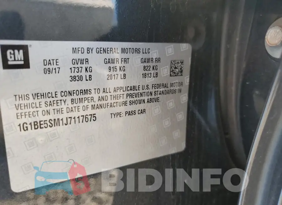 1G1BE5SM1J7117675 Photo# 12