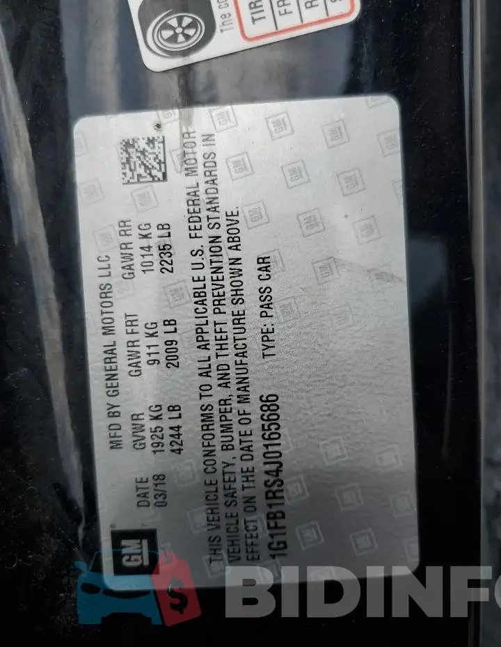 1G1FB1RS4J0165686 Photo# 12