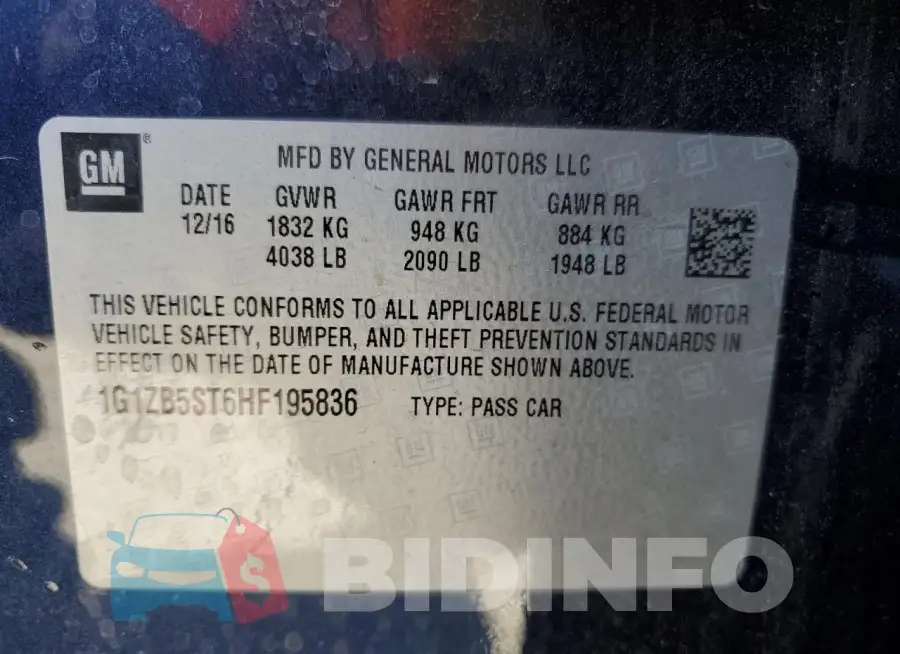 1G1ZB5ST6HF195836 Photo# 12