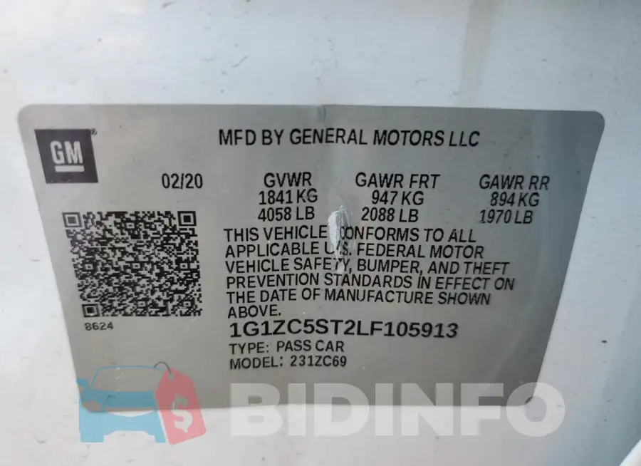 1G1ZC5ST2LF105913 Photo# 12