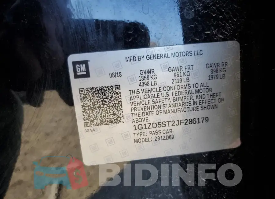1G1ZD5ST2JF286179 Photo# 12