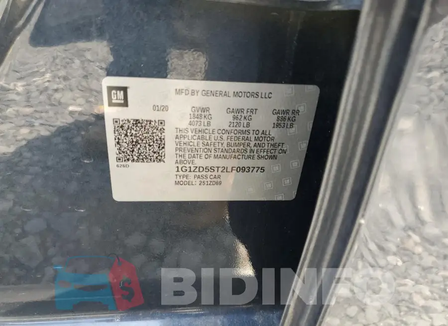 1G1ZD5ST2LF093775 Photo# 12