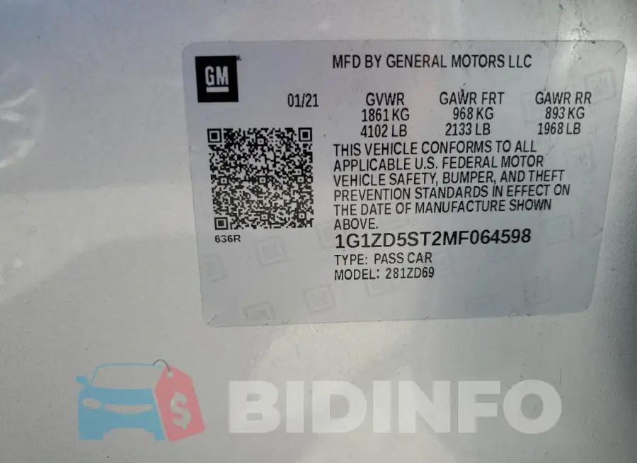 1G1ZD5ST2MF064598 Photo# 12