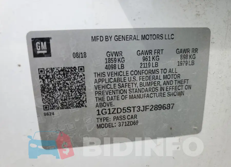 1G1ZD5ST3JF289687 Photo# 12
