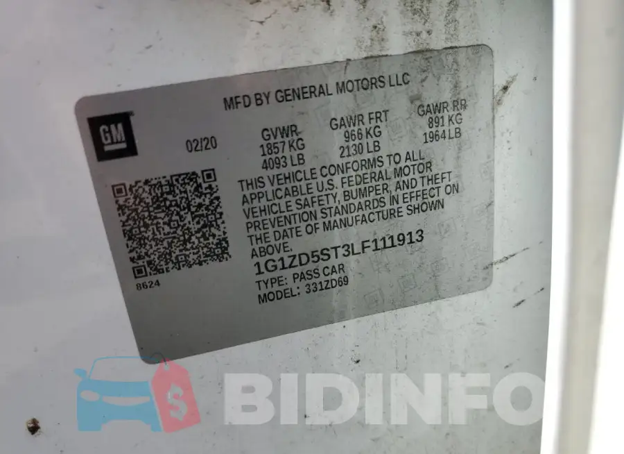1G1ZD5ST3LF111913 Photo# 12