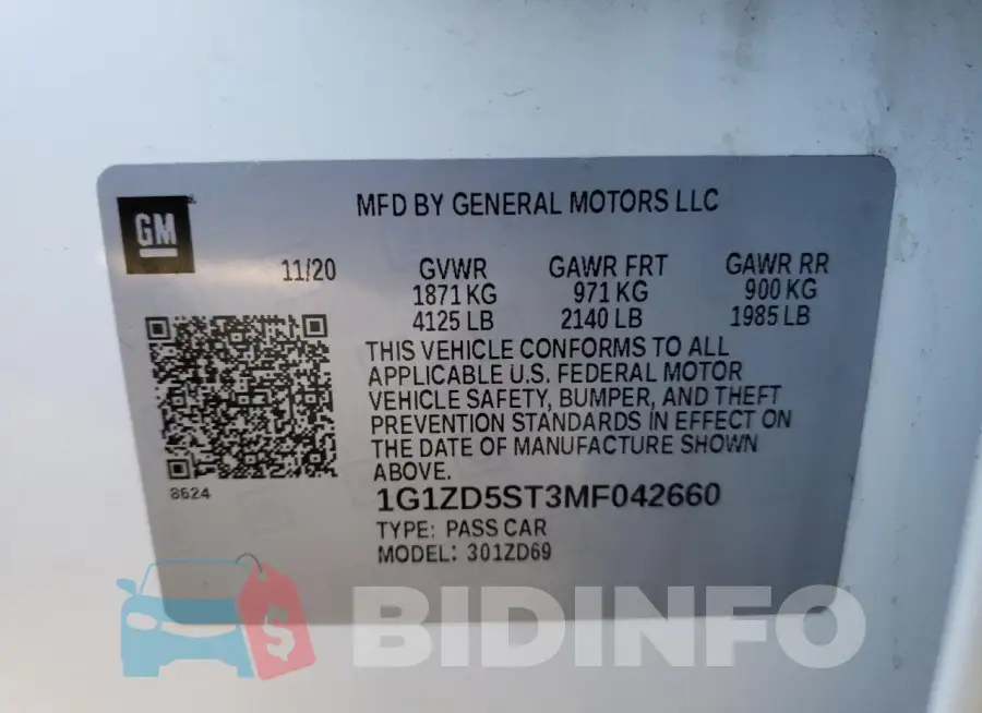 1G1ZD5ST3MF042660 Photo# 12