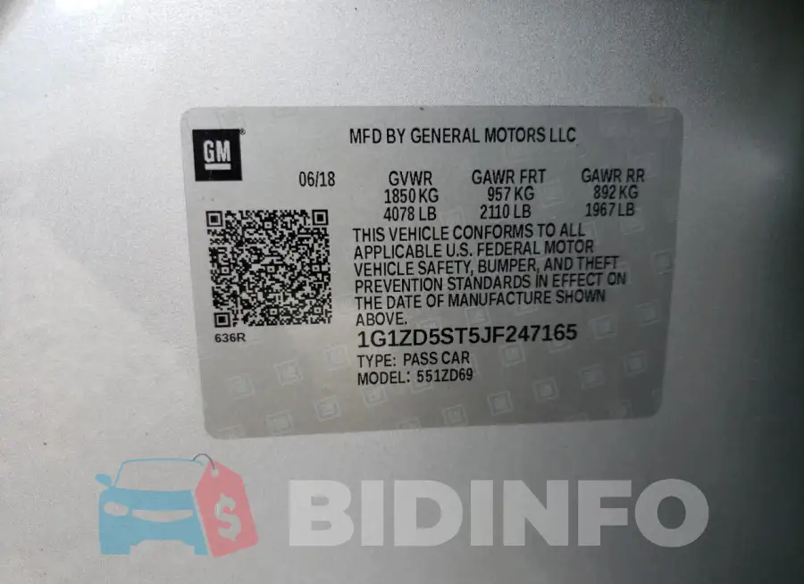 1G1ZD5ST5JF247165 Photo# 12