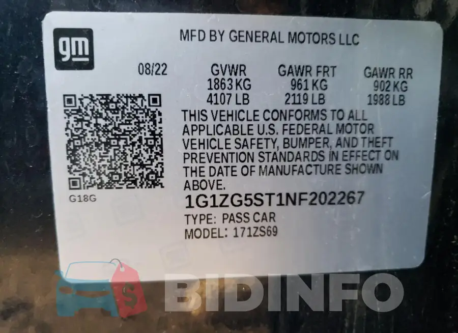 1G1ZG5ST1NF202267 Photo# 12