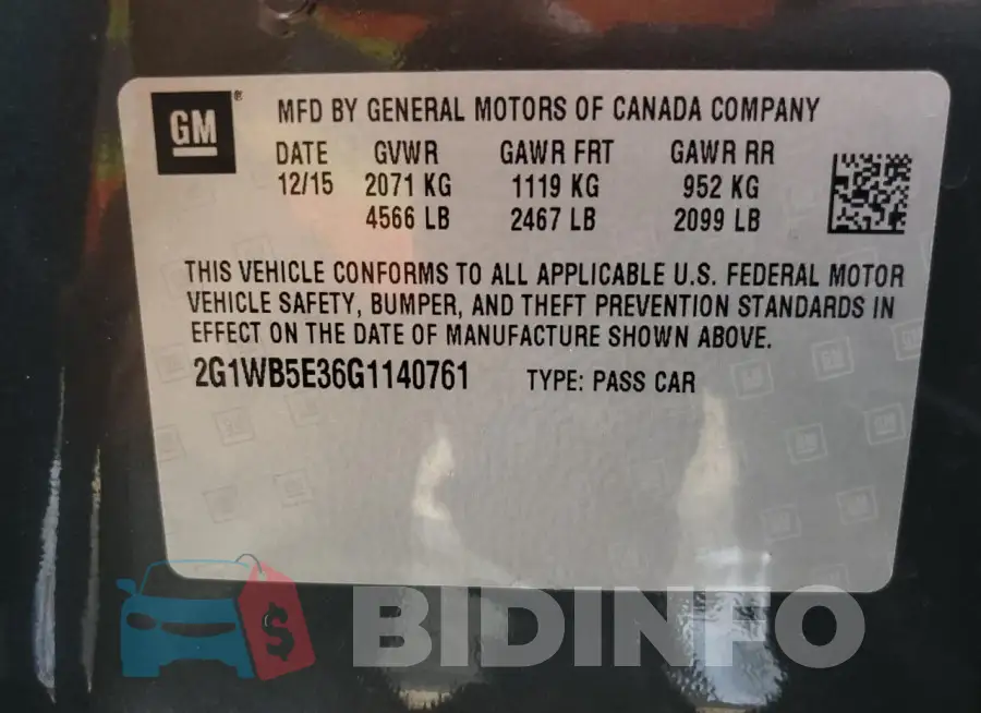 2G1WB5E36G1140761 Photo# 13