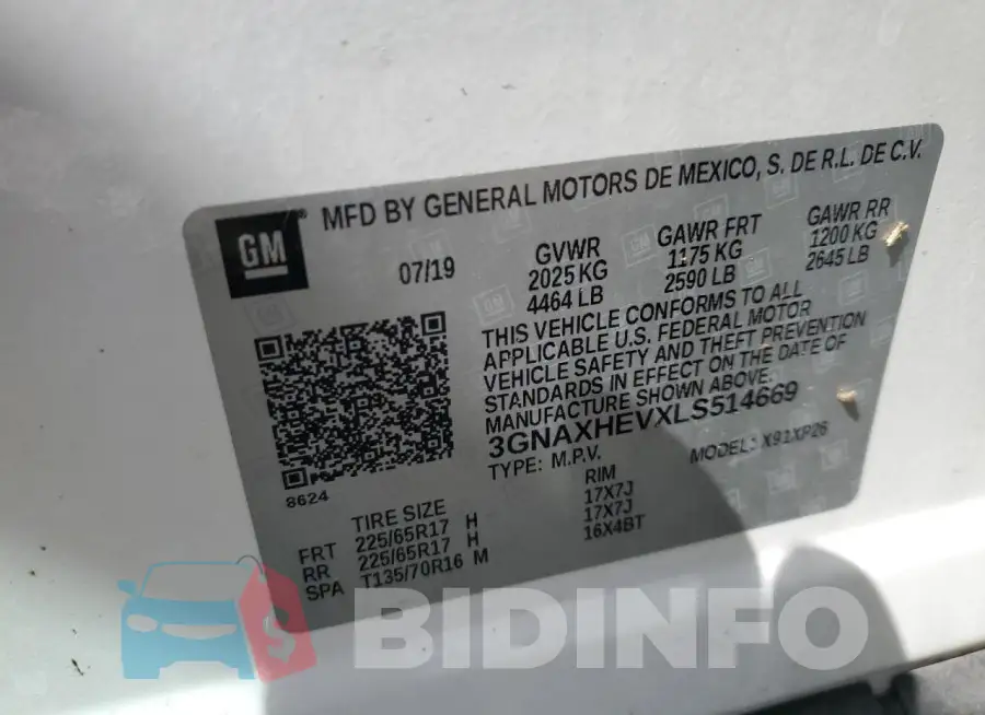 3GNAXHEVXLS514669 Photo# 13
