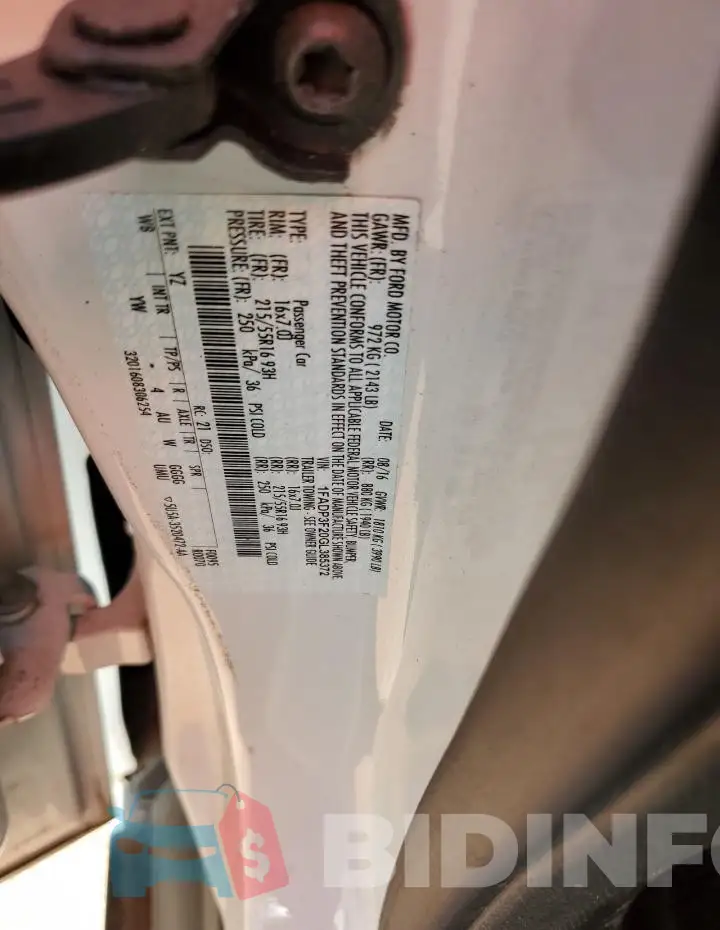 1FADP3F20GL385372 Photo# 12