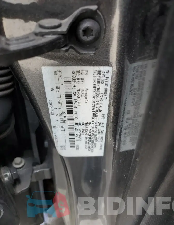 1FADP3FE7JL309794 Photo# 12