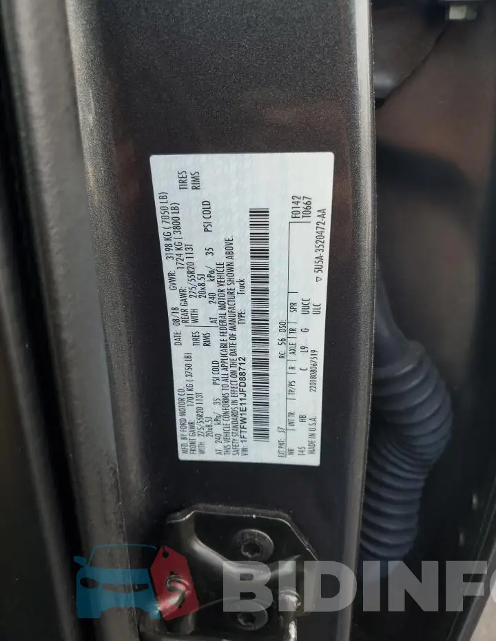 1FTFW1E11JFD88712 Photo# 13