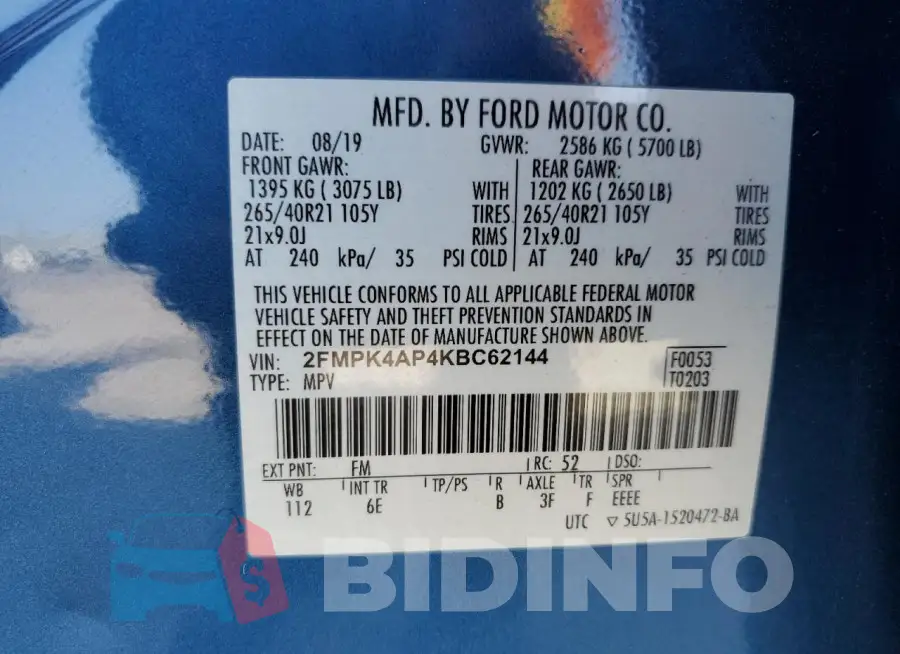 2FMPK4AP4KBC62144 Photo# 14