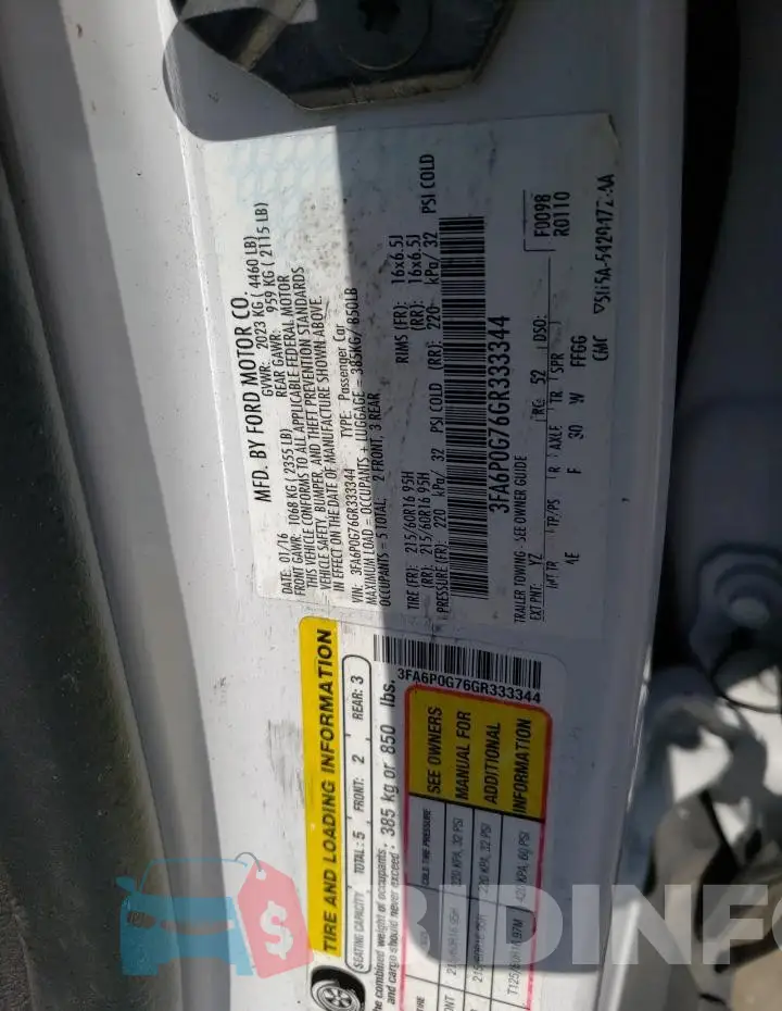 3FA6P0G76GR333344 Photo# 12