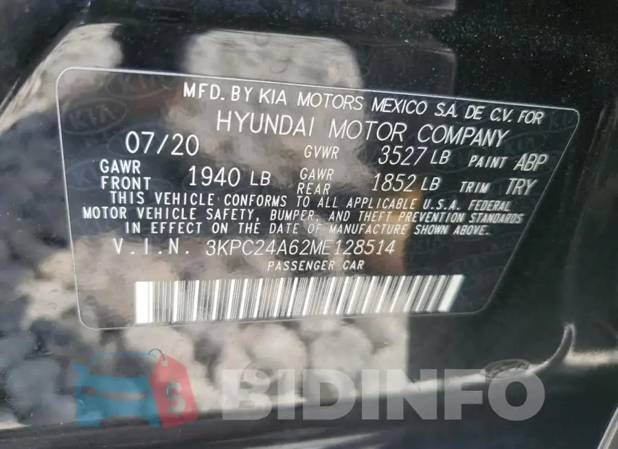 3KPC24A62ME128514 Photo# 12