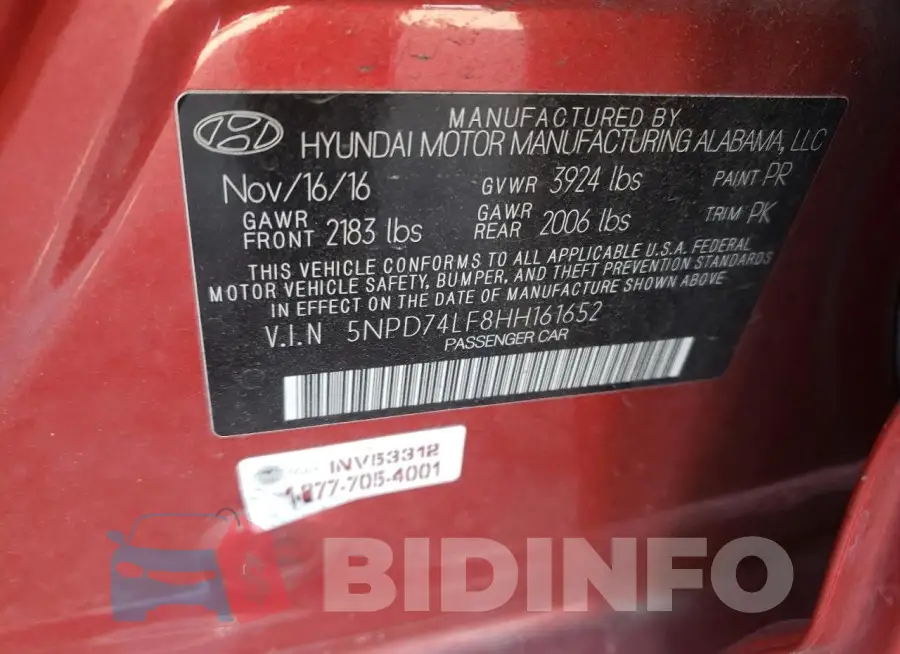 5NPD74LF8HH161652 Photo# 12