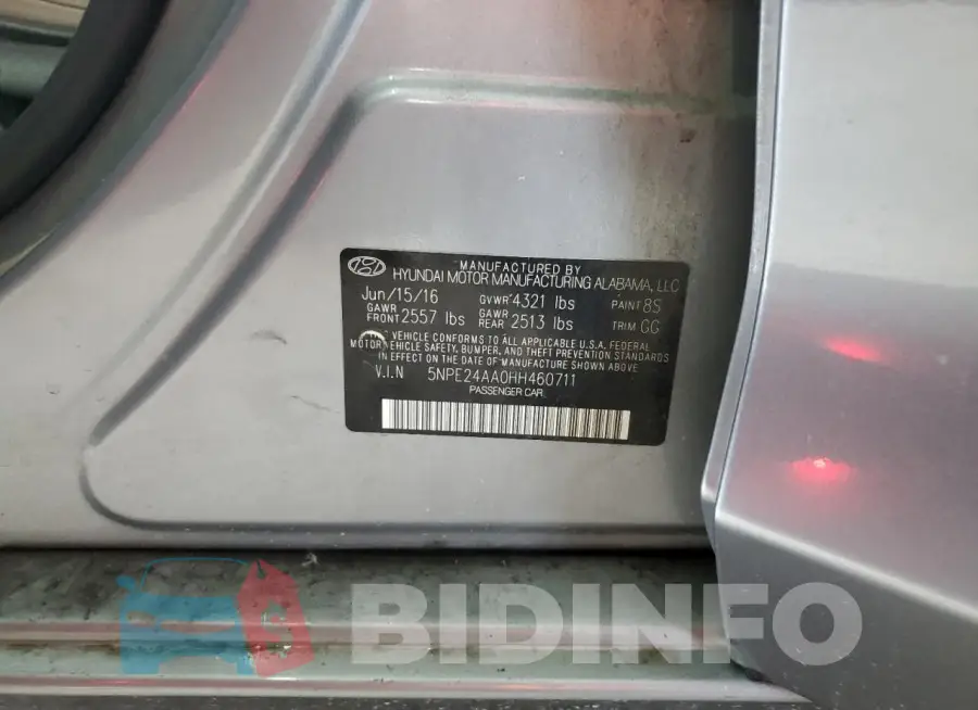 5NPE24AA0HH460711 Photo# 13