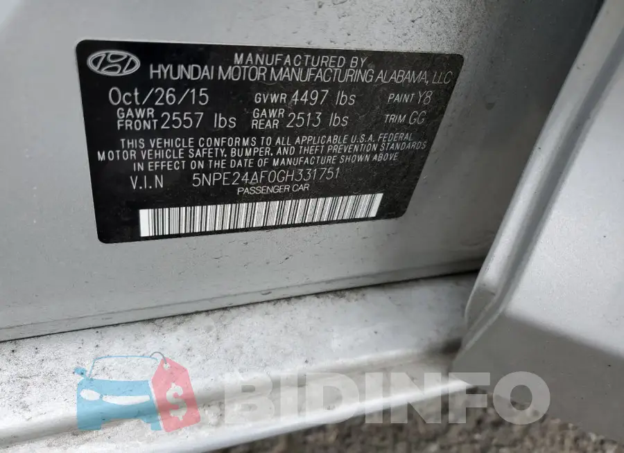 5NPE24AF0GH331751 Photo# 12