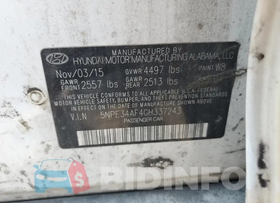 5NPE34AF4GH337243 Photo# 12