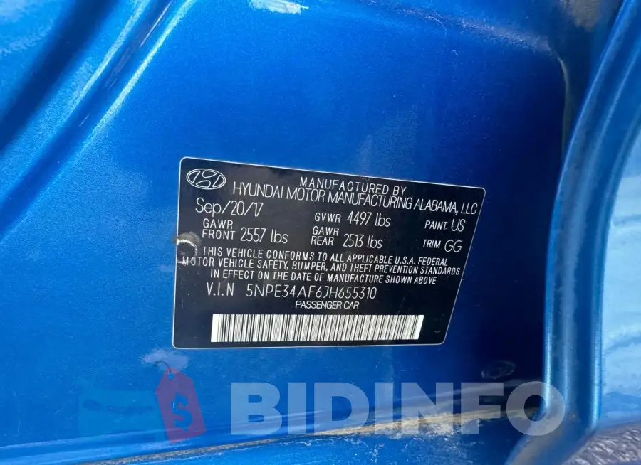 5NPE34AF6JH655310 Photo# 10