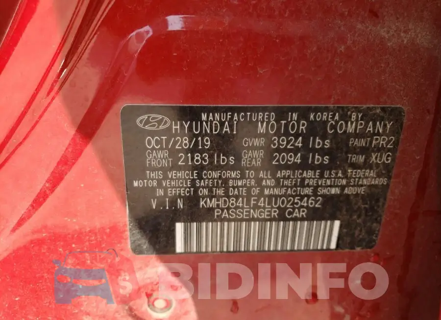 KMHD84LF4LU025462 Photo# 12