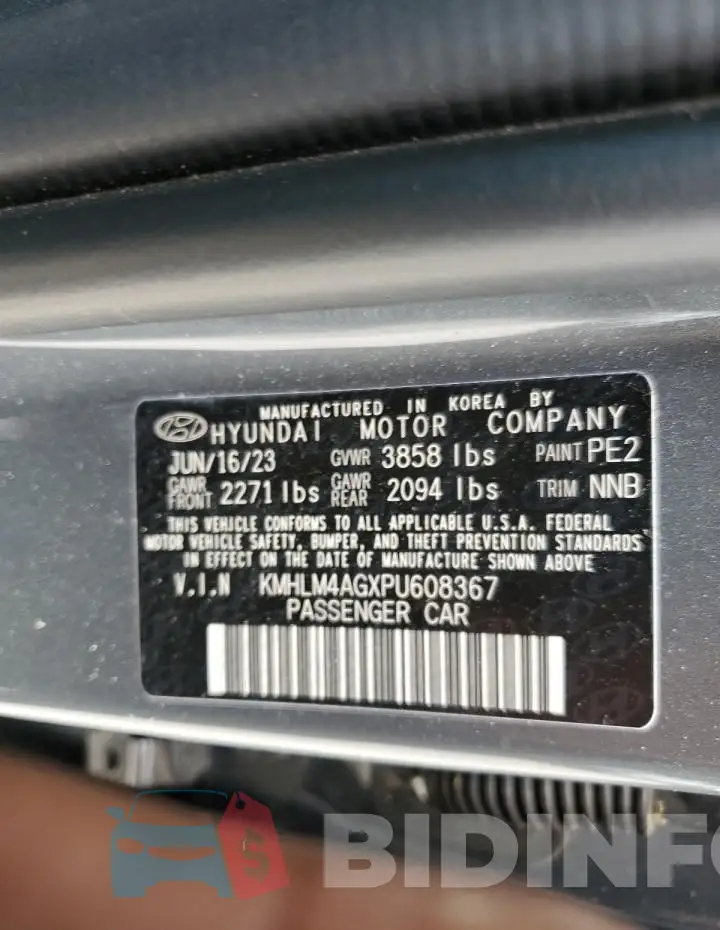 KMHLM4AGXPU608367 Photo# 12