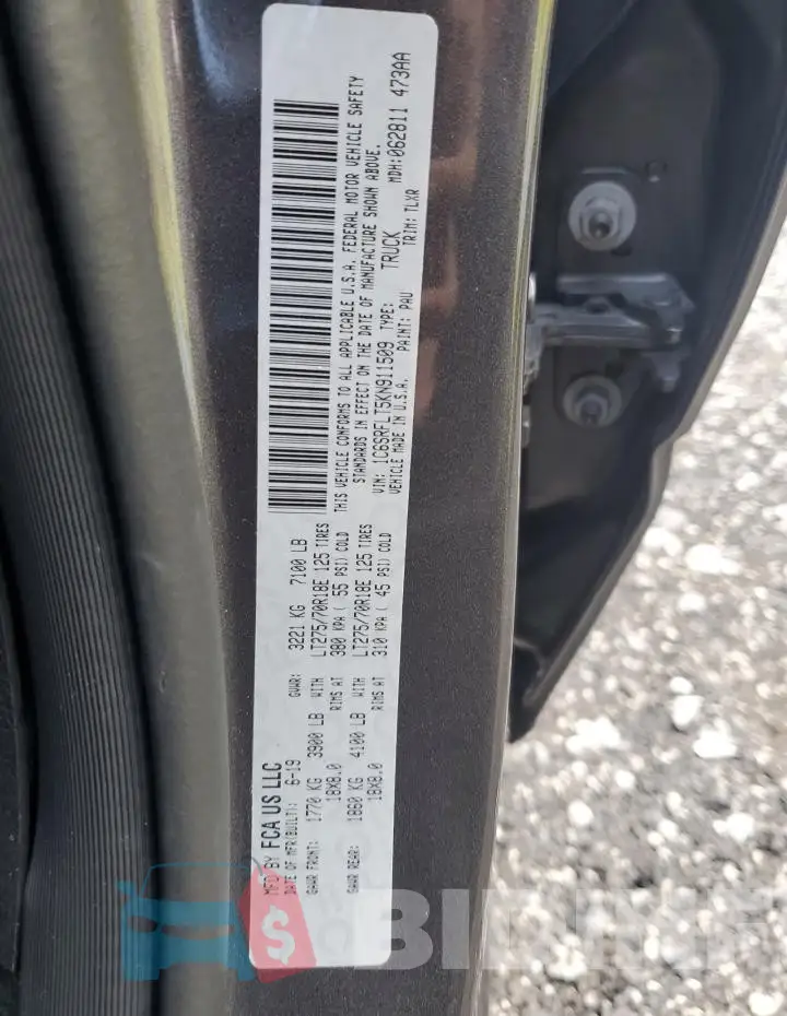 1C6SRFLT5KN911509 Photo# 12