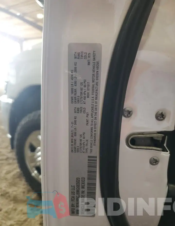 3C6UR5CJ8MG683020 Photo# 13