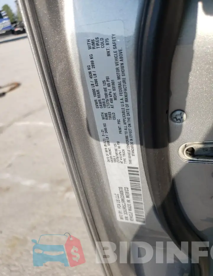 3C6UR5CJ9MG590670 Photo# 12