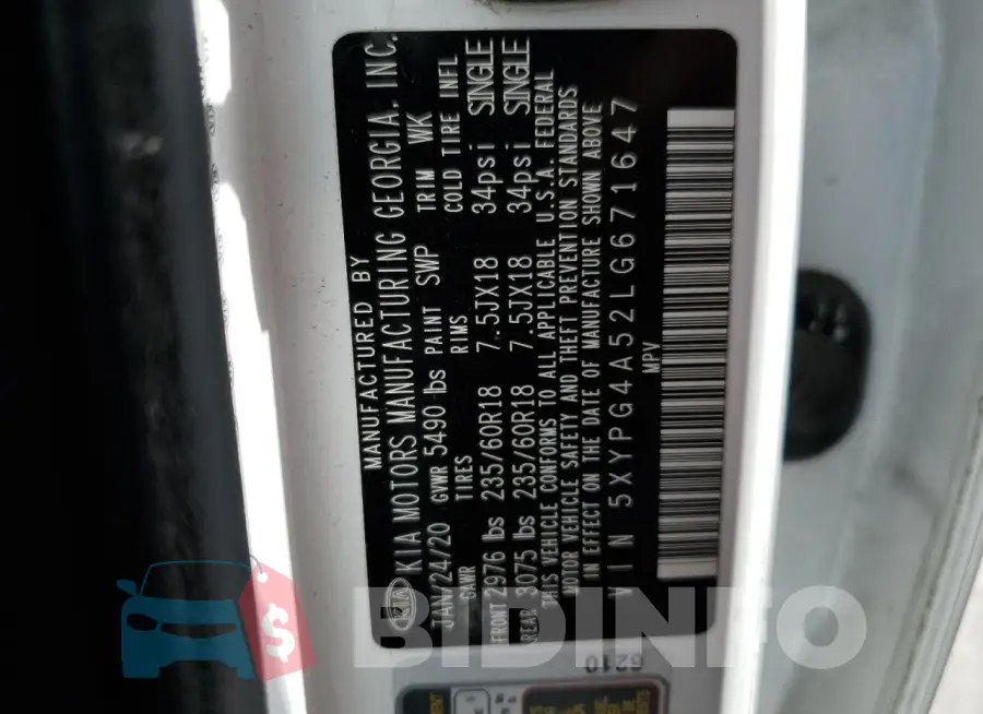 5XYPG4A52LG671647 Photo# 13