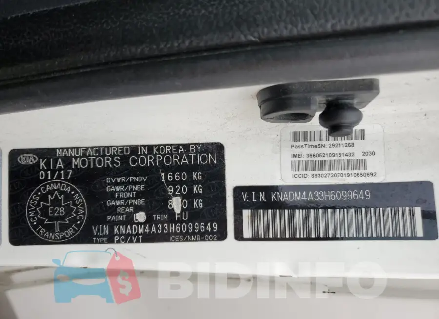 KNADM4A33H6099649 Photo# 13