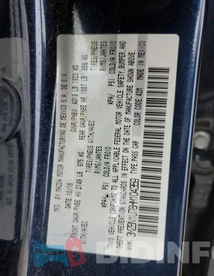 3MZBN1U78HM104359 Photo# 12
