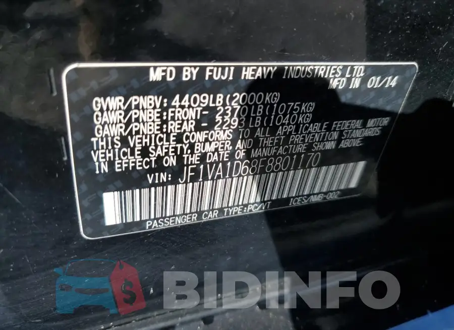 JF1VA1D68F8801170 Photo# 12