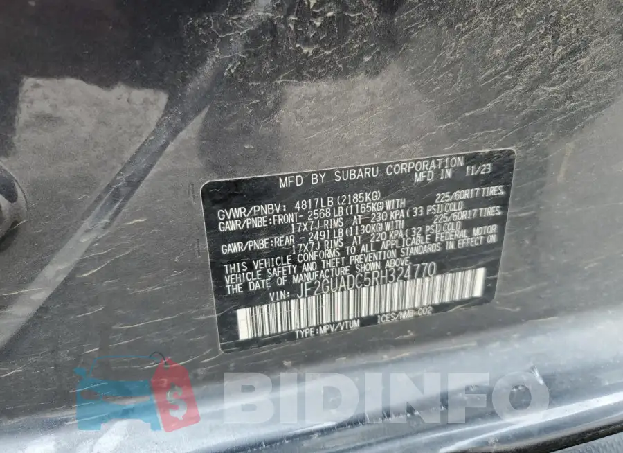 JF2GUADC5RH324770 Photo# 13