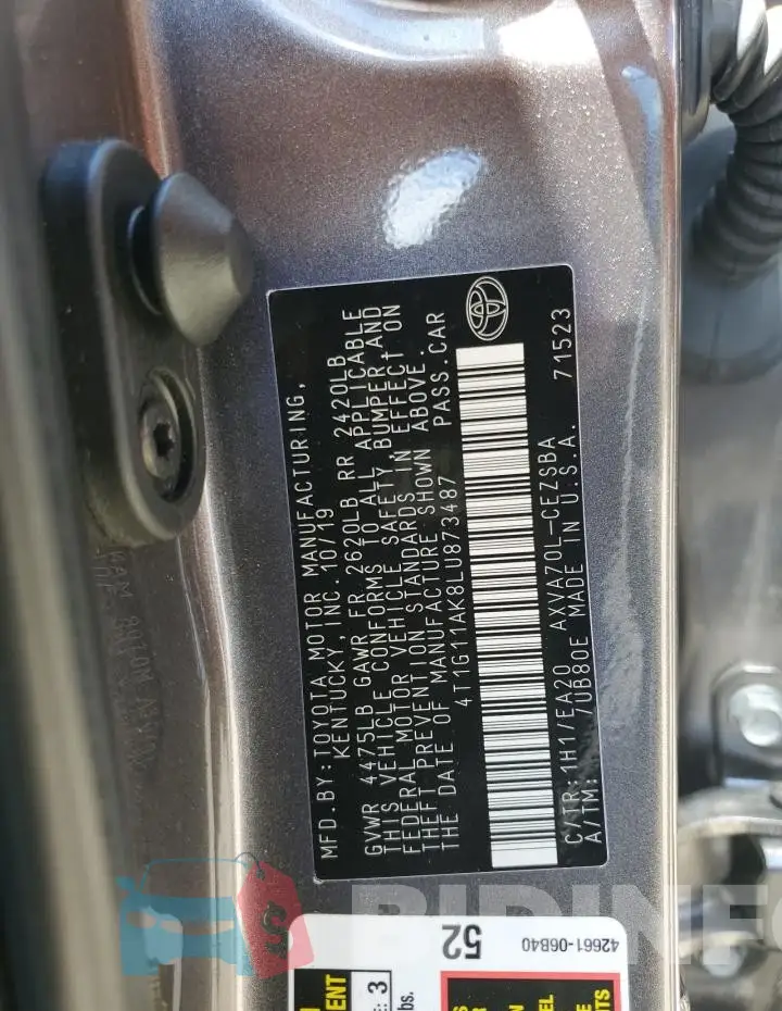 4T1G11AK8LU873487 Photo# 12