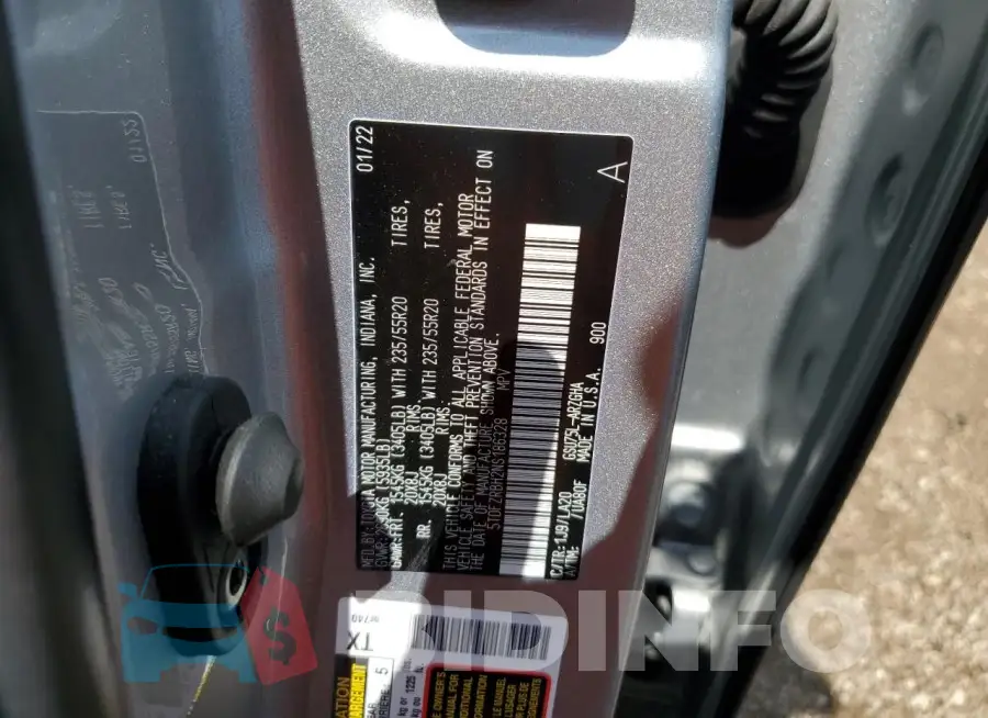 5TDFZRBH2NS186328 Photo# 13